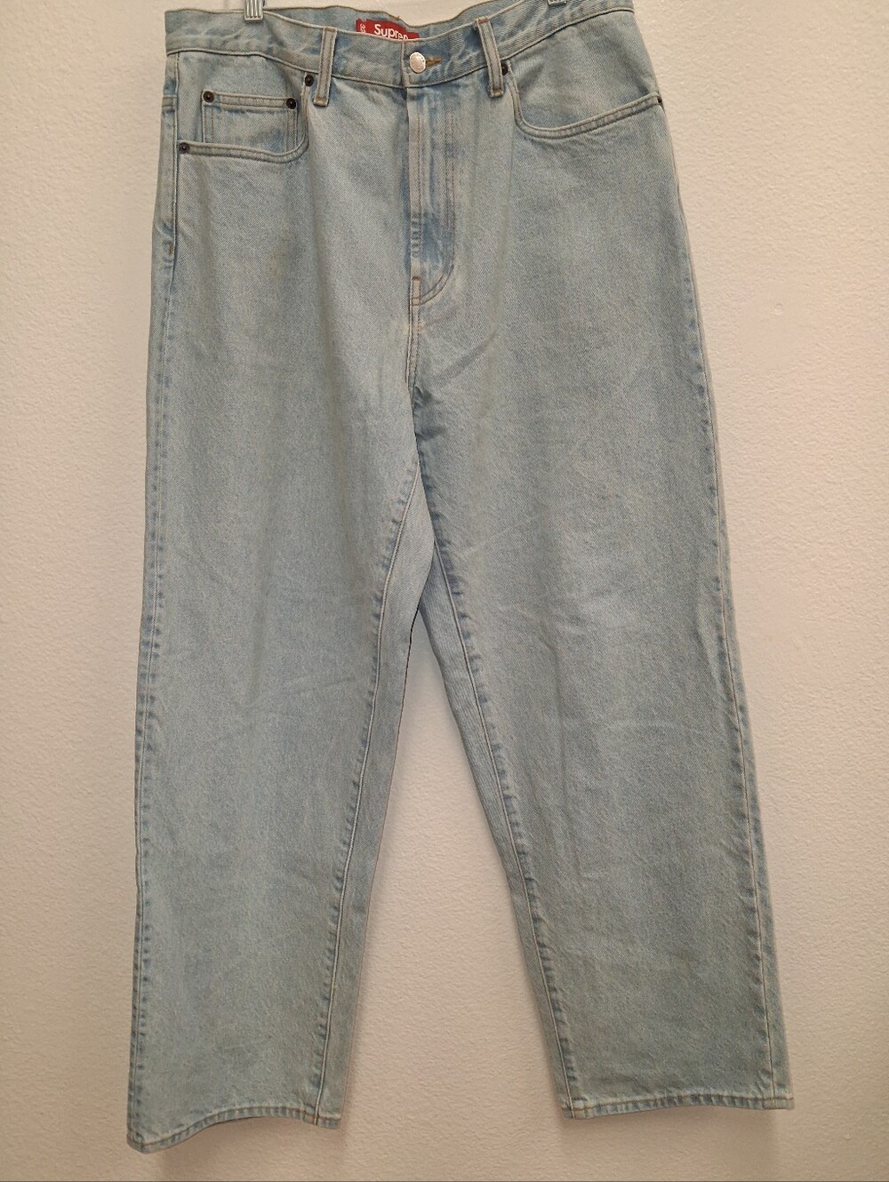 SUPREME SS23 DIRTY INDIGO BAGGY JEANS MEN'S 32